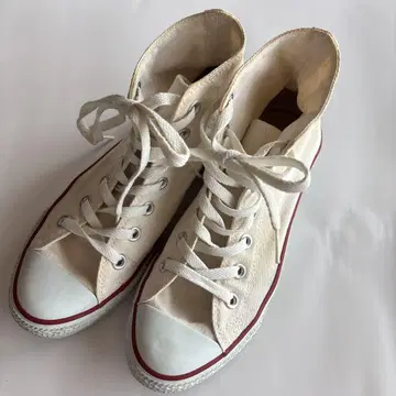 CONVERSE 화이트 하이컷 스니커즈