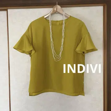 INDIVI 새상품급 상의 월드 (언타이틀 리플렉트 Cde와 동일)