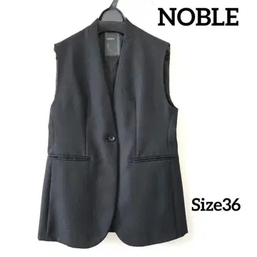 NOBLE V넥 베스트 블랙
