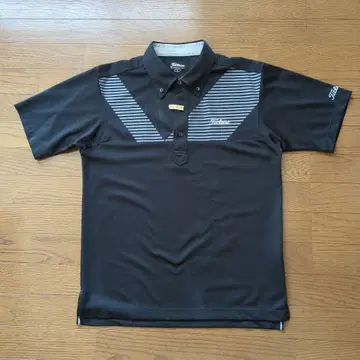 Titleist 블랙 스트라이프 피케 셔츠 L