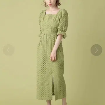 DEICY 코튼 레이스 타이트 원피스