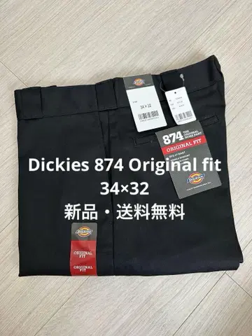 34 x 32 블랙 디키즈 874 워크 팬츠