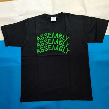 호시노 겐 ASSEMBLY 로고 티셔츠 L 사이즈 블랙