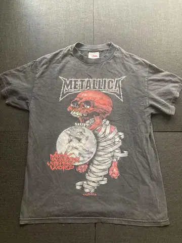 레어 Metallica 2004년 투어 T셔츠 당시 물품