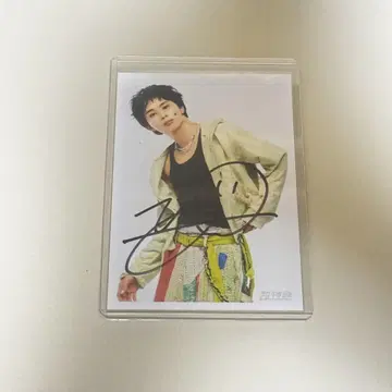 초특급 타쿠야 사인 브로마이드 AwA AwA