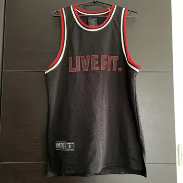 LIVE FIT. 남성용 탱크탑 블랙 S 사이즈