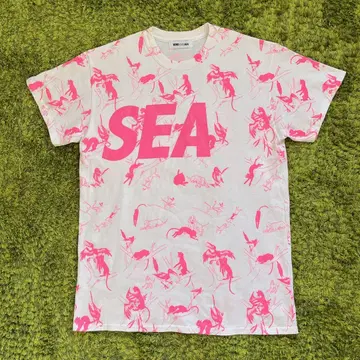 새상품급 WIND AND SEA 애니멀 무늬 티셔츠 M