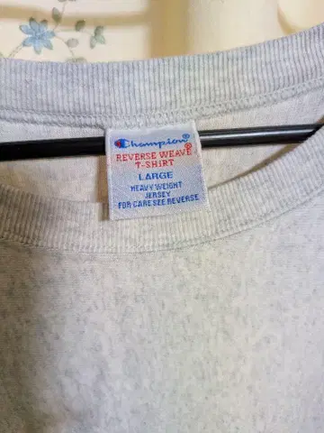 Champion Reverse Weave 티셔츠 L 그레이