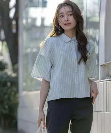 [세탁 가능] 페탈 슬리브 셔츠