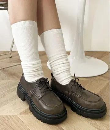 wego 위고 레이스업 슈즈 브라운