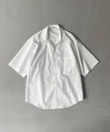 AURALEE Washed finx twill big halfshirt
