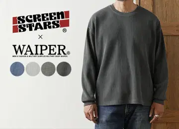 SCREEN STARS x WAIPER 크루넥 써멀 티셔츠