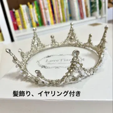 Love Tiara 스텔라 크라운 귀찌 머리 장식 3세트