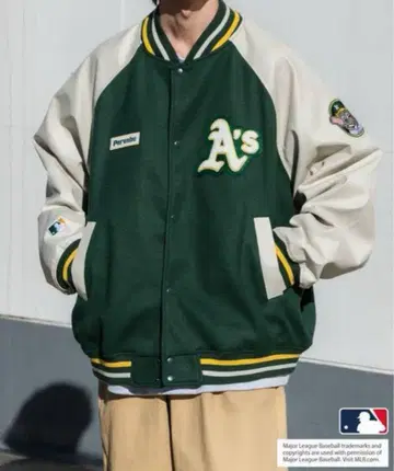 Perushu x MLB 바시티 자켓 M사이즈 페르슈