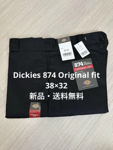 38 x 32 블랙 디키즈 874 워크 팬츠