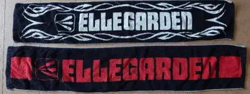 ELLEGARDEN 머플러 타월 빨검&화이트 블랙 세트 엘르가든