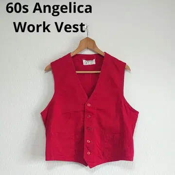 60s Angelica Work Vest Cotton US uniform