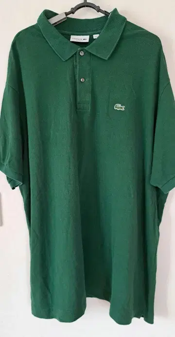 LACOSTE 그린 피케 셔츠 FR 10 빅 사이즈
