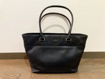 kate spade NEW YORK 블랙 가죽 토트백
