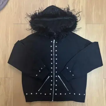 퍼 스터드 후드티 Y2K opium grunge