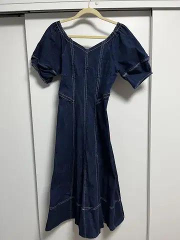 Imperia Volume Sleeve Dress - indigo / S