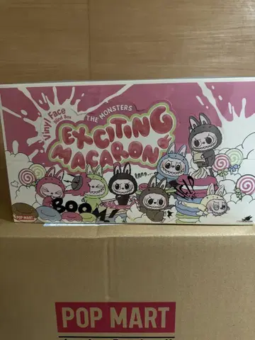 POPMART LABUBU 봉제 인형 마카롱 어소트 박스 새상품