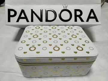 Pandora 쥬얼리 박스 화이트/핑크