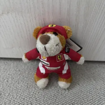 페라리 곰 봉제 인형 키링