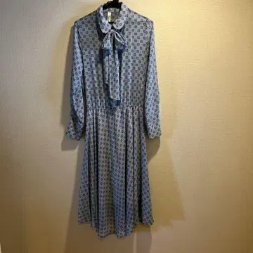 Souvenir 기하학 패턴 리본 포함 원피스