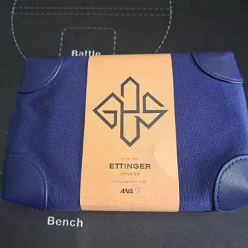 ETTINGER 트래블 파우치 ANA 한정판 (다크 네이비)