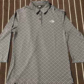 THE NORTH FACE 체크 무늬 피케 셔츠 XL
