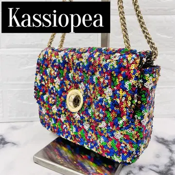 [새상품급] Kassiopea 스팽글 숄더백 멀티컬러 화려함
