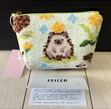 페일러 따끔따끔 고슴도치 미니 파우치 새상품 미사용 그린