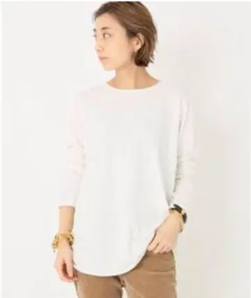 layering T 컬러 화이트