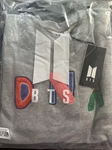 BTS DNA 스웨트 셔츠 그레이 XL 사이즈