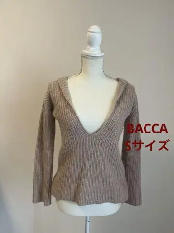 BACCA 2019 AW S 사이즈 V넥 세일러 니트