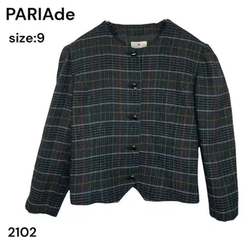 PARIAde 자켓 겉옷 아우터 긴팔 체크 이탈리아 오피스