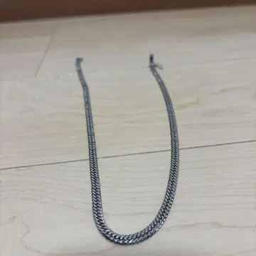 실버 체인 목걸이 약 50cm