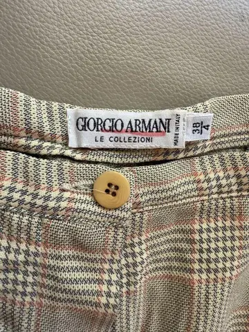 Giorgio Armani 체크 무늬 큐롯 스커트/ 38호