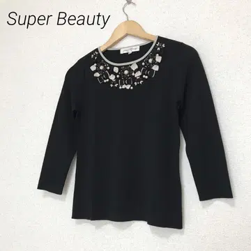 Super Beauty 슈퍼뷰티 리본 펄 레이온 니트