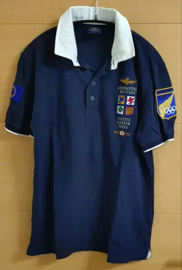 Aeronautica Militare 네이비 피케 셔츠 M 사이즈