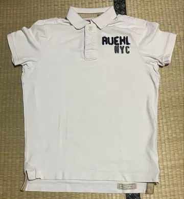 RUEHL No.925 피케 셔츠 화이트 남성용 L 사이즈
