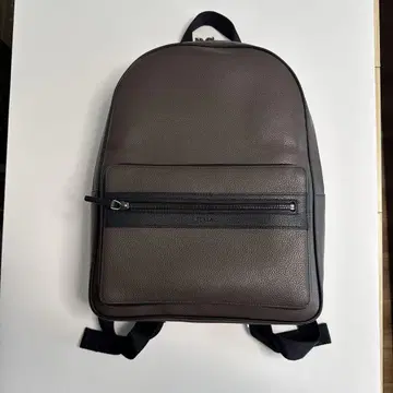 브라운 가죽 럭색 백팩
