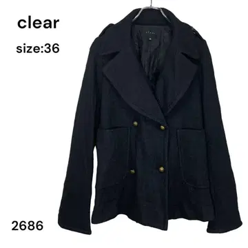 clear 클리어 코트 자켓 36 아우터