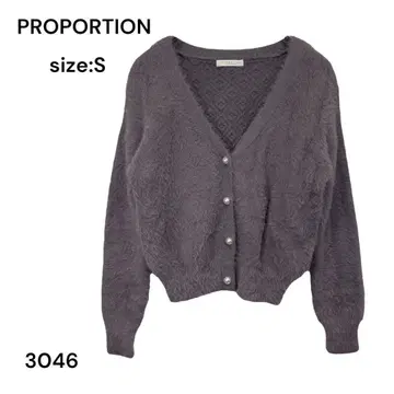 프로포션 PROPORTION 가디건 상의 긴팔 S 예쁨