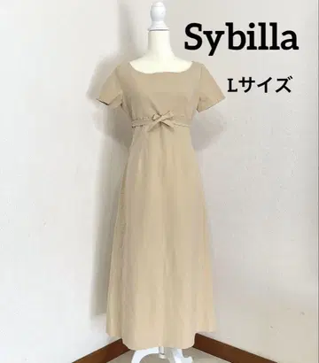 극미품 Sybilla 시빌라 리본 롱 원피스 반팔 큰 사이즈