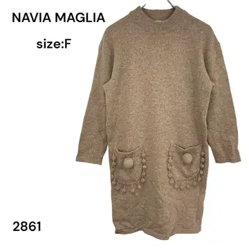 NAVIA MAGLIA 원피스 튜닉 니트 FREE 빈티지