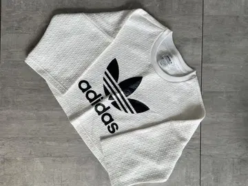 adidas 크롭 T셔츠 화이트
