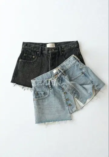 sea room lynn Denim 허리 마크 벨트 빈티지 블루