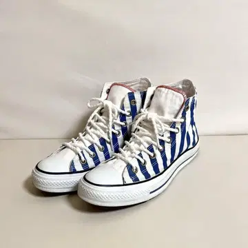 CONVERSE / 컨버스 스트라이프 패턴 하이컷 스니커즈 26.5cm